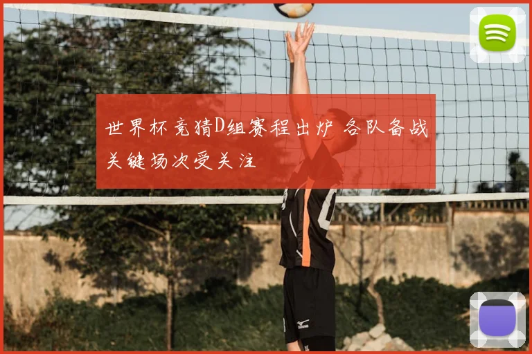 世界杯竞猜D组赛程出炉 各队备战关键场次受关注