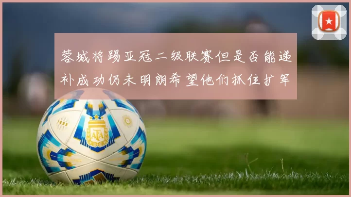 蓉城将踢亚冠二级联赛但是否能递补成功仍未明朗希望他们抓住扩军机会迎来晋级良机_中超_1