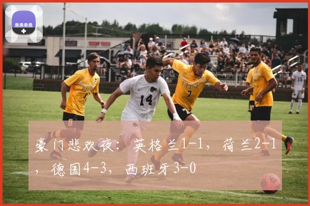 豪门悲欢夜：英格兰1-1，荷兰2-1，德国4-3，西班牙3-0